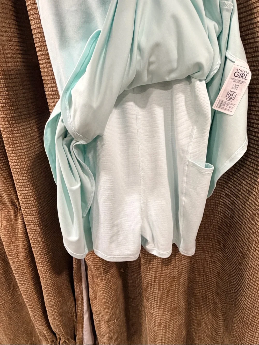 Athleta White Asymmetrical One-Shoulder Mini Dress